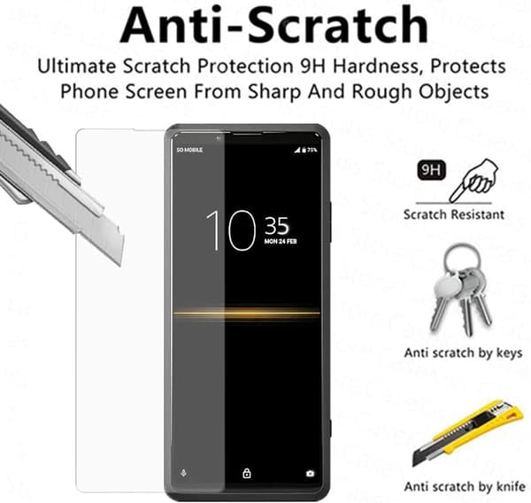 [2-Pack]skärmskydd för Sony Xperia 5