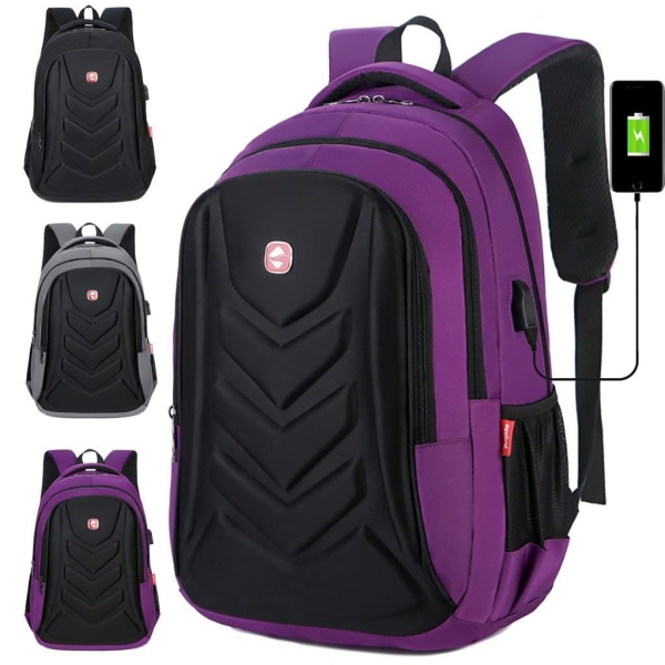 Affärsryggsäck med usb laddning "Purple"
"Lila"