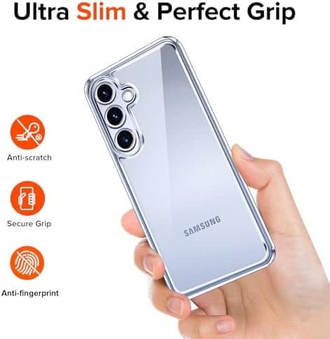3-In-1 silkonfodral med 2-pack Skärmskydd för Samsung S25 Plus