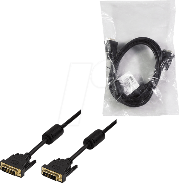 LogiLink Videoadapterkabel 3m svart