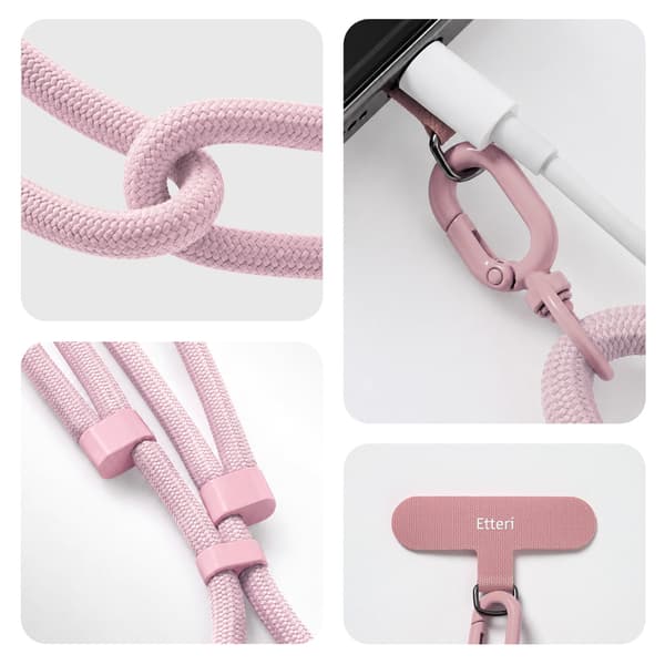 Etteri universal nackrem för telefoner ljusrosa rosa