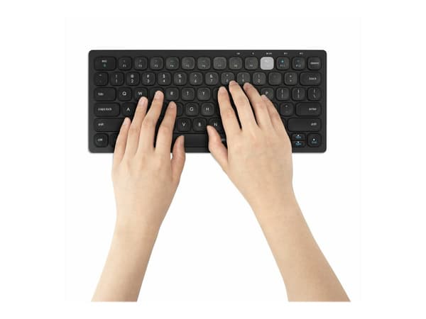 Kensington Multi-Device Dual Wireless Compact tangentbord Saks trådlös Pan Nordic