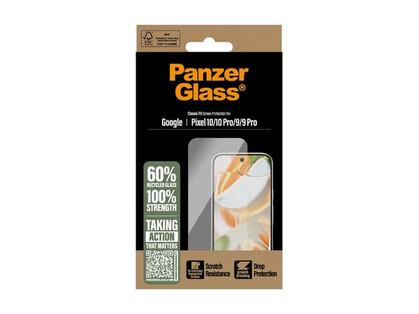 PanzerGlass Skärmbeskytter Transparent Google Pixel 10, 10 Pro