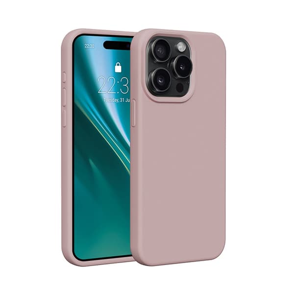 Etteri Silikonskal för iPhone 12 / 12 Pro ljusrosa rosa