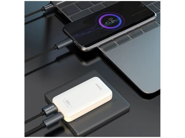 Dudao A65Q Adapter 65Watt GaN 1xUSB-C + 1xUSB-A vit