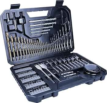 Bosch V-Line Titanium Borr + Bits Set 103 dele grå