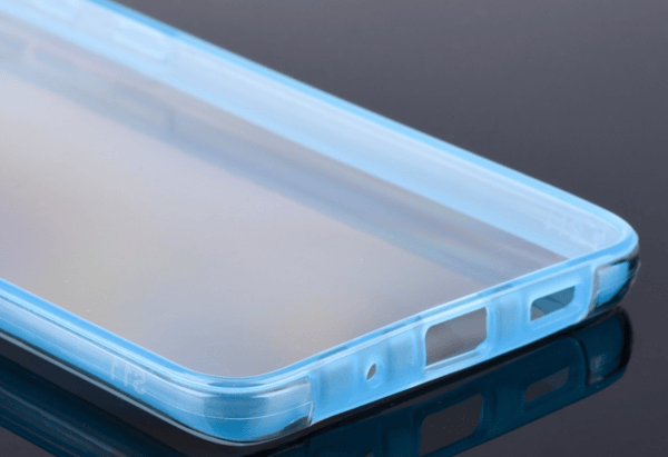 TPU fodral fram och back för Samsung S21plus blå blå