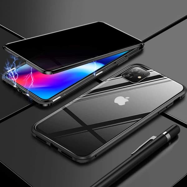 Sekretess magnetfodral till iPhone 11 |silver