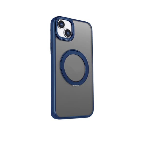 Mag Ring Roterande fodral för iPhone 15 Pro Max 6,7\" marinblå