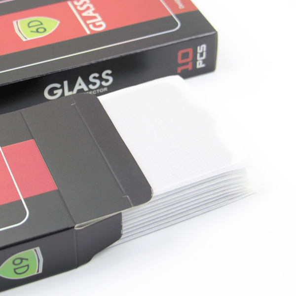 härdat glas 6D för iPhone 14 Pro Max svart ram 10in1