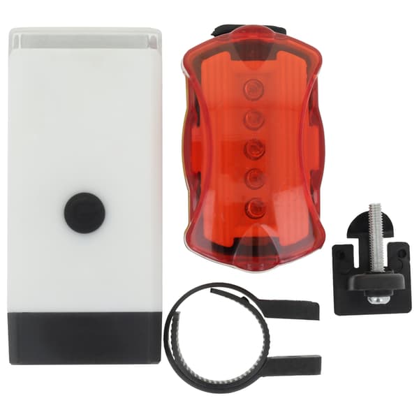 Setty cykellampor set fram vit + bak svart LR-02