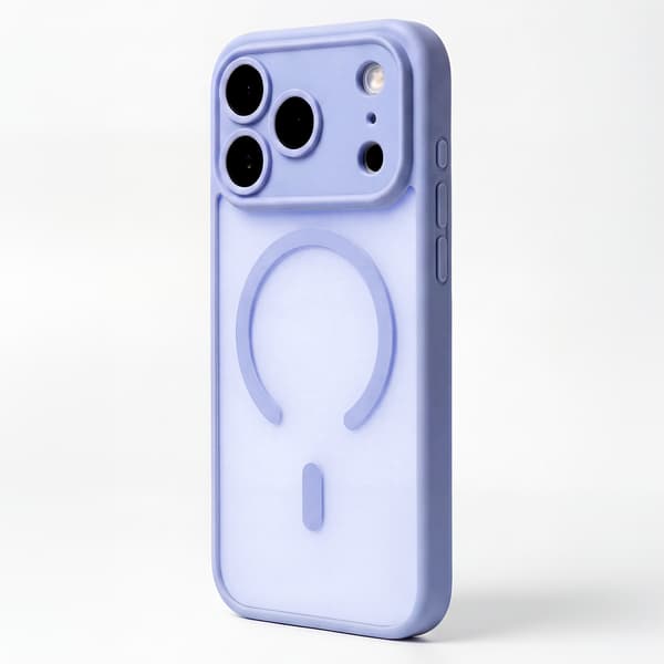 Mag Matt skal för iPhone 16 Pro Max ljusblå kameraskydd