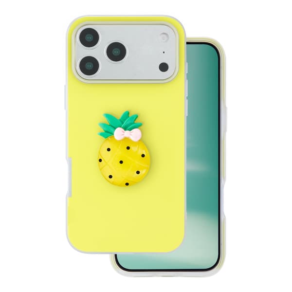 Frukt 2i1 skal för iPhone 17 Pro gul