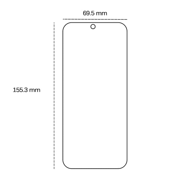Härdat glas 2,5D för Honor 90 Lite 5G