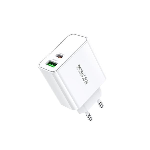 VÄGGLADDARE KIDDY SERIES 65w RP-U125 USB / USB-C vit vit