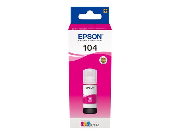 Epson EcoTank 104 Magenta 7500 sidor bläckbehållare C13T00P340