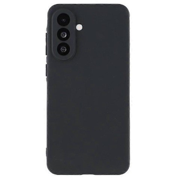 Musta silikonikotelo Samsung S25:lle black