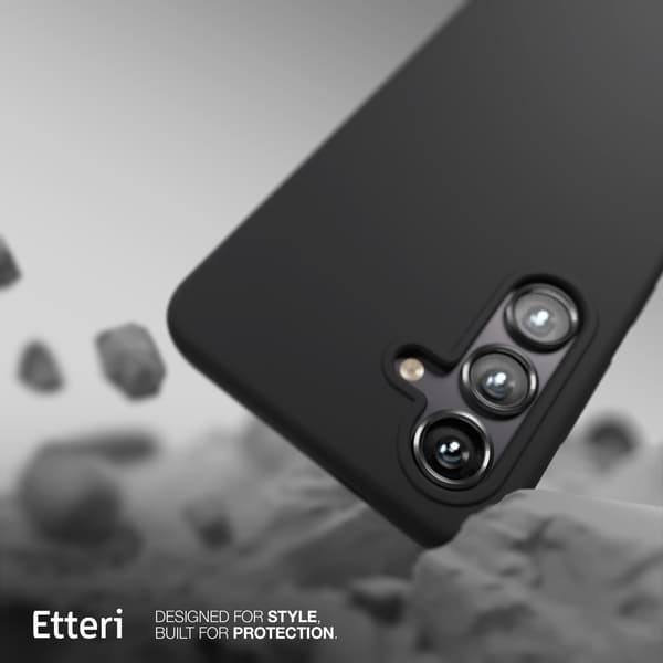 Etteri Silikon Mag-skal för Samsung Galaxy S25 Edge svart