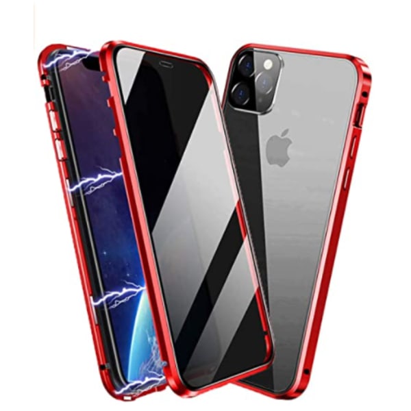 Sekretess magnetfodral till iPhone 12 pro max|röd