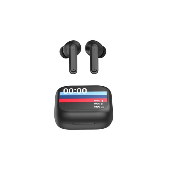 Forever Bluetooth-hörlurar med ANC +ENC display TWSS-500 svart svart