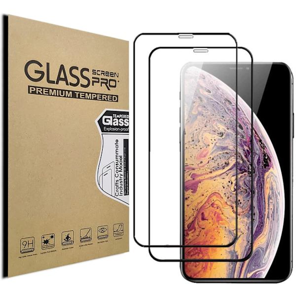 (2 Pack) Skärmskyddför  iPhone 11 Pro Max/XS Max