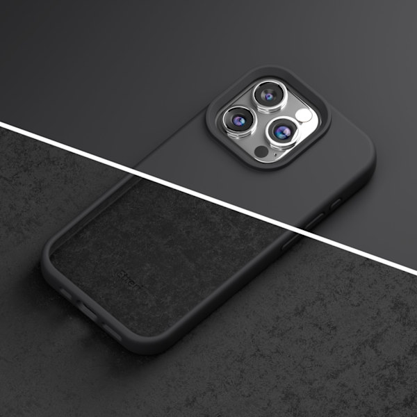 Etteri Silicone Case for iPhone 12 / 12 Pro 6.1\" Black
