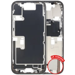 Mellanramshölje med smådelar för iPhone 16 Pro (amerikansk version) (begagnad OEM-dragning: Grade B) (Desert Titanium)