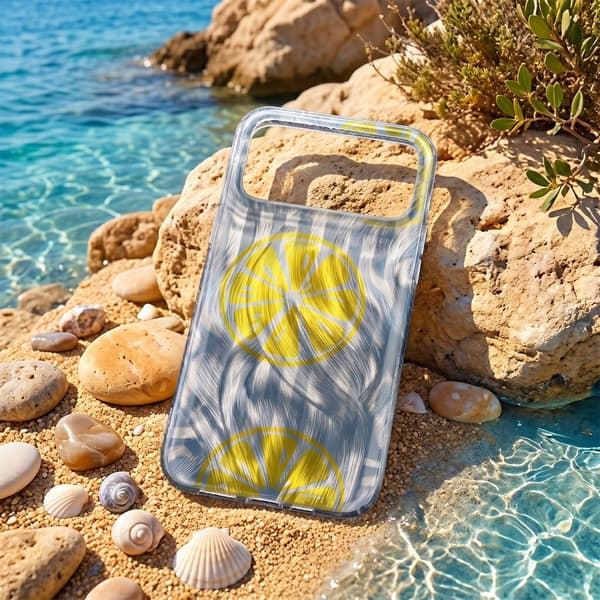 Ultra Trendy Summer-fodral för iPhone 13 6,1\" citron