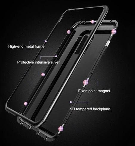 magnetisk glas bakfodra för iPhone Xs max