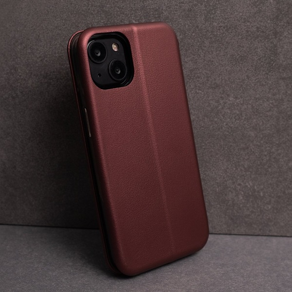 Smart Diva-fodral för iPhone 16 plus vinröd