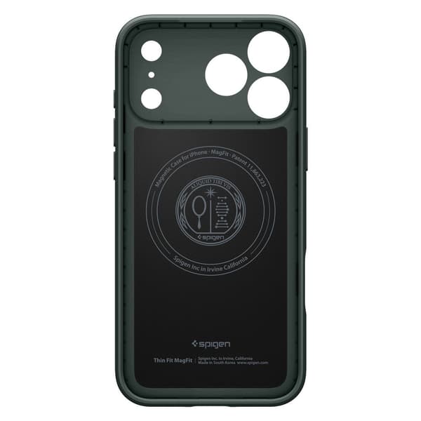 Spigen Thin Fit Mag Magsafe-skal för iPhone 17 Pro Abyss Green