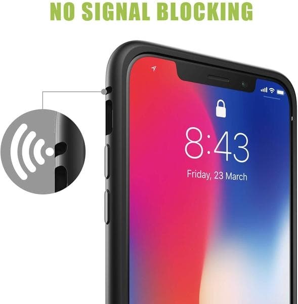 Magnetisk Aluminiummetall för iphone Xr svart