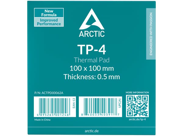 ARCTIC TP-4 Termisk pad 1-pack Grå
