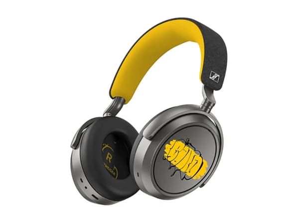 Sennheiser MOMENTUM 4 trådlös Kablet Hörlurar Grå Gul