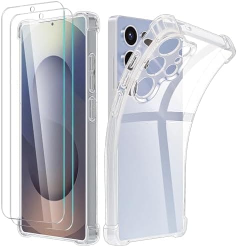 2st skärmskydd och silikonfodral för Samsung S23