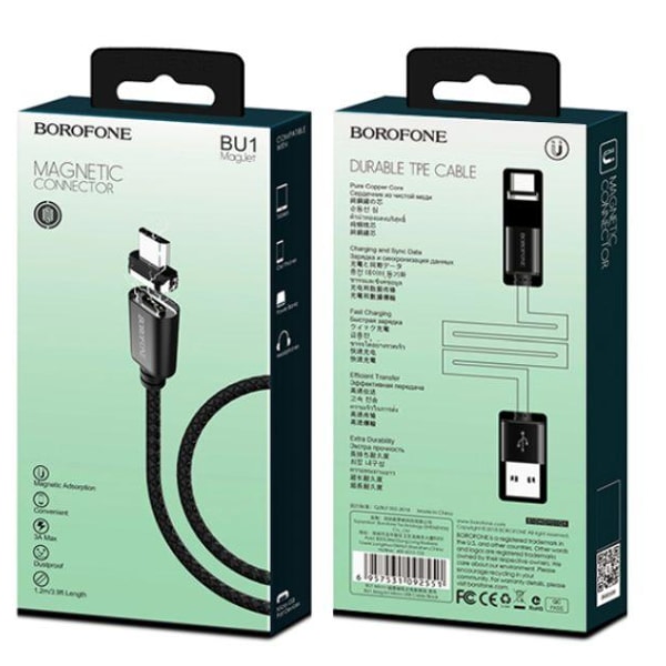 2 st 1.2M BOROFONE  Magnetic cable - mico-usb