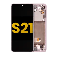 OLED-enhet med ram för Samsung Galaxy S21 5G (renoverad) (Phantom Violet) lila