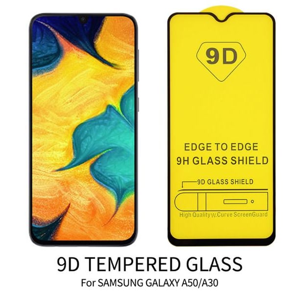 9D härdad glas för samsung A30/A50