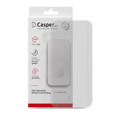 Casper Pro Härdat Glas för iPhone 16 Pro Max / 17 Pro Max (Detaljhandelsförpackning) (Matt) röd