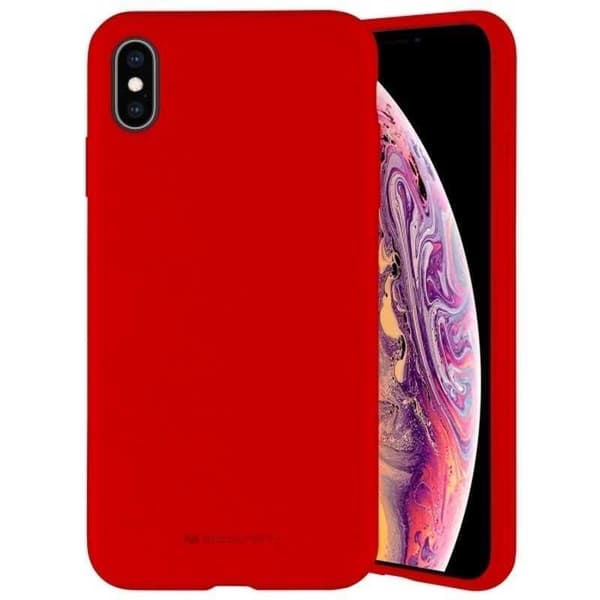 MERCURY SILICONE fodral SAMSUNG S24 FE röd