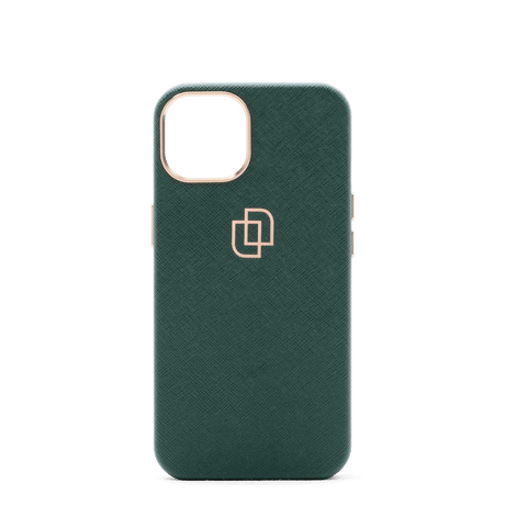 Limitado grönt Saffiano skal – iPhone 13 mini