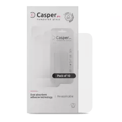 Casper Pro Härdat Glas för iPhone 16 Pro / 17 / 17 Pro / 18 Pro (10-pack) (Klar) röd
