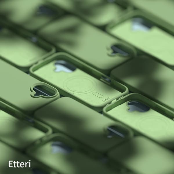 Etteri Silikon Mag skal för iPhone 16 ljusgrön