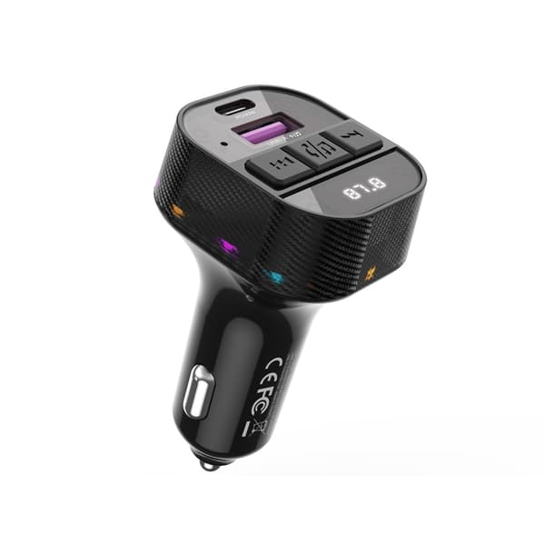 XO sändare FM BCC17 Bluetooth MP3 billaddare 30W svart