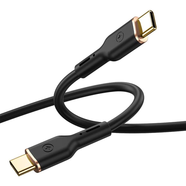 WIWU-kabel YQ02 USB-C - USB-C 100W 1,2m svart