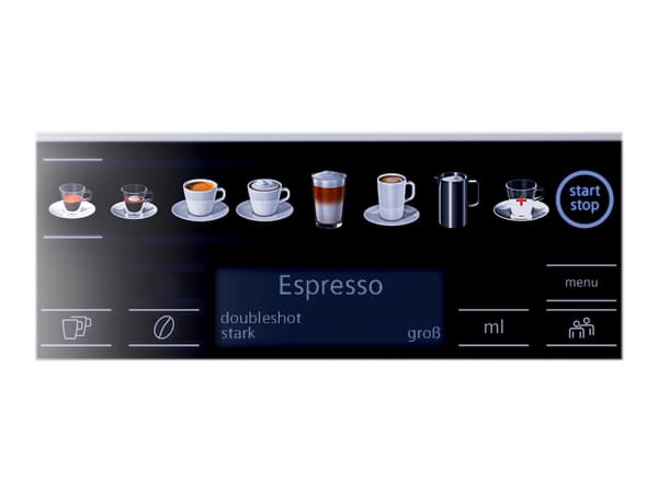 Siemens EQ.6 plus s700 TE657M03DE Automatisk kaffemaskine Rustfrit stål/svart svart