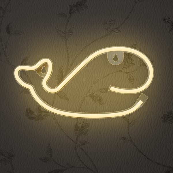 Neon LED-lampa WORD varmvit Bat + USB FLNE09 Forever Light