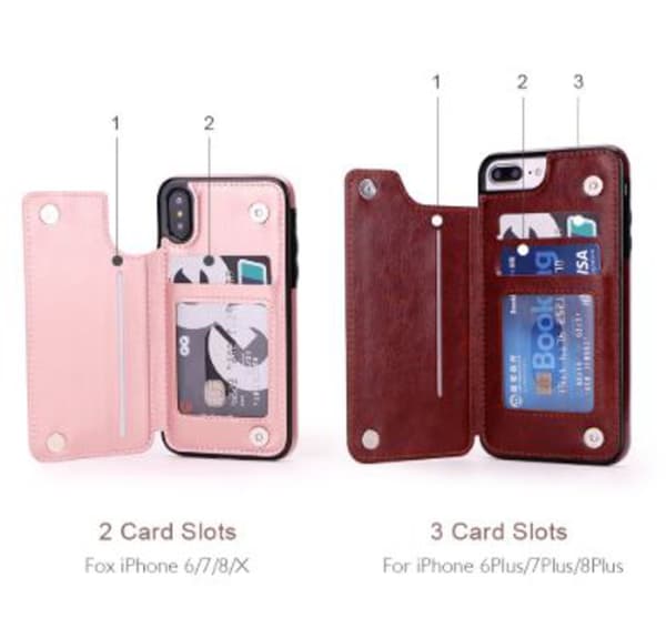 iphone X/Xs fodral med Kortplatser