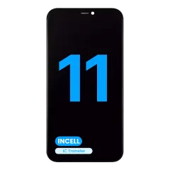 LCD-enhet med förmonterad stålplatta för iPhone 11 (Eftermarknad: AQ7 / Incell)