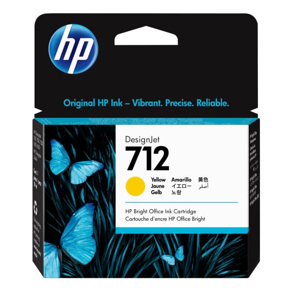 HP 712 Gul bläck 3ED69A